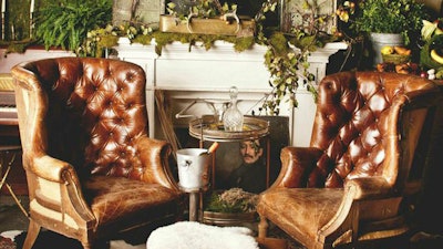 Our Single Malt Twin Chairs Deer Abbey and Kilim Rugs