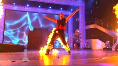 Pyrotechnic and fire effects by TLC Creative create visual impact for America’s Got Talent
