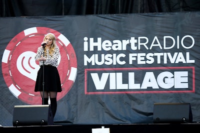 Singer Meghan Trainor performed at the 2014 iHeartRadio Music Festival Village in Las Vegas.