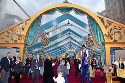 The Cinderella premiere brought a tent larger than the Oscars' setup to Hollywood Boulevard.