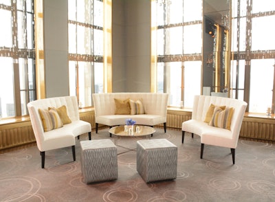 Elegant Madison banquettes were the perfect fit for the grand re-opening of the Rainbow Room in New York City.