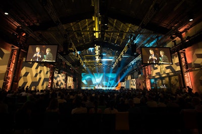 The Forum Solotech was the conference's main venue, where speakers such as Alec Baldwin, Chelsea Clinton, and Andre Agassi addressed the crowd.