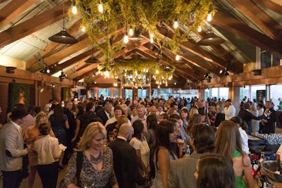 Pépin’s birthday celebration, hosted by Food & Wine senior vice president and publisher Christina Grdovic and Oceania Cruises, took place at the Sundeck at the top of Aspen Mountain. Guests boarded a gondola to reach the venue.