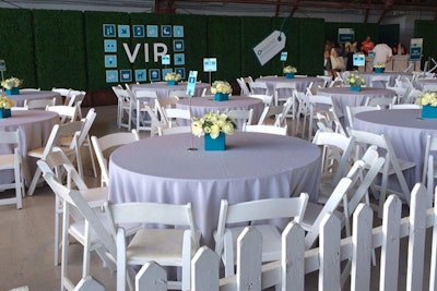 At its Super Saturday shopping fund-raiser in Los Angeles on May 16, the Ovarian Cancer Research Fund attracted a subset of the guests to a V.I.P. area with its own food, drinks, seating, shopping concierge, and other perks.