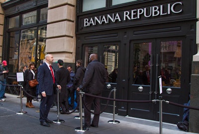 Knight security securing Banana Republic event