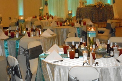 May 16 Wedding Reception lighting