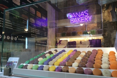 Dana’s Bakery opened its first Mac Bar outpost in the Gansevoort Market in New York’s meatpacking district late last year. The sweet shop is known for pairing traditional French technique with modern flavors like red velvet, fruity cereal, and s’mores. Recent and upcoming macarons include Cadbury Creme and Marshmallow Peep, along with cocktail-inspired confections.