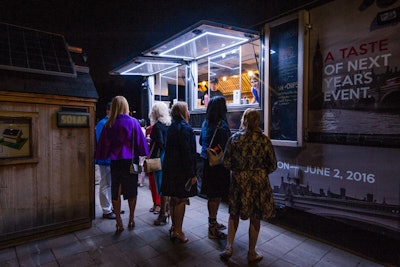 At the end of the night, a food trunk gave guests a taste of next year's theme: 'London Is Calling.' The truck had the date of next year's event written on its side.