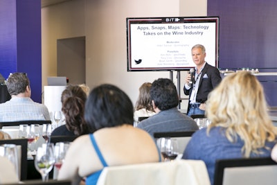 On Saturday, a wine seminar titled 'Apps, Snacks, Maps' explored the ways in which technology is changing the way people consume wine. The moderator was Alder Yarrow of Vinography.com.