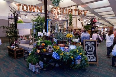 Town & Country Event Rentals stunned guests with the extravagant booth.