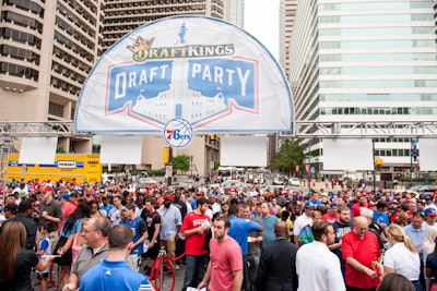 Nearly 4,000 fans attended the event, which took place in Philadelphia's Dilworth Park.