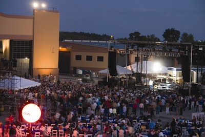 Level Outdoor Spaces for Concerts adjacent to Covered Hangars