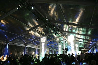 Tenting combined with the use of the entire building allows for up to 2,000 guests