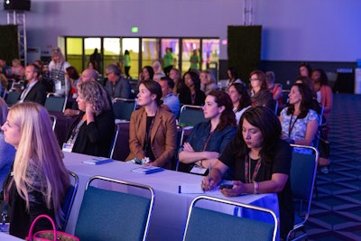 Attendees attentively listened to insights from thought leaders and creative thinkers during the Event Innovation Forum.