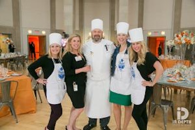 One of the Chopped Challenge teams at the Ronald Reagan Building.