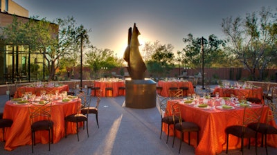 Let gorgeous sunsets light up your event in the Main Courtyard.
