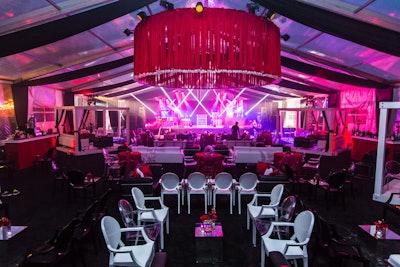 Black Tie After Party Tent on Ocean Drive