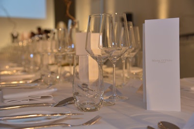 Press relations for a collection launch with private dinner for business partners and press