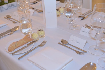 Press relations for a collection launch with private dinner for business partners and press