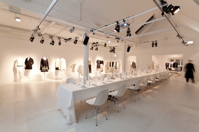 Press relations for a collection launch with private dinner for business partners and press