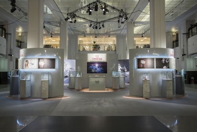 Press relations and event design for OMEGA watches exhibition