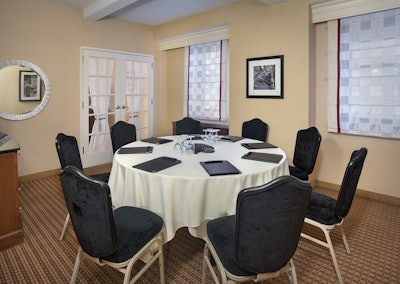 The Junior Suite Meeting Area offers space to hold a meeting in the living area.