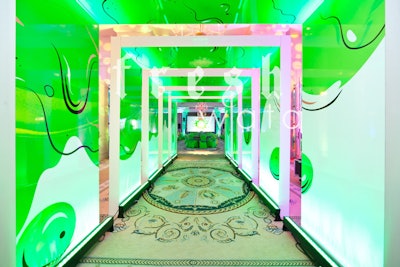 Exhibit Fresh Wata Design Tunnel Entrance Party Planning Event Design Fabrication