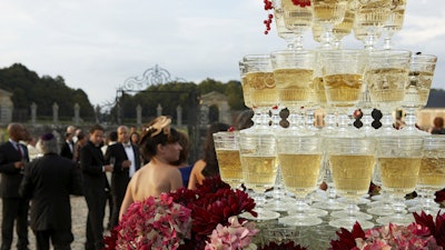 Champagne Bar, 250 Guests, Destination Wedding, Paris, France