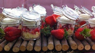 Strawberry Shortcake in Mini Mason Jars