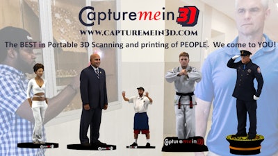 Capture Me in 3D is the best in portable 3-D scanning of people. Figurines make for great gifts, awards, cake toppers, and sports trophies.