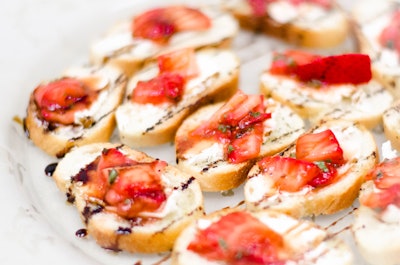 Strawberry Balsamic Crostini