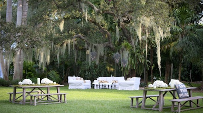 Lush Lounges Under the Live Oak at the Kampong