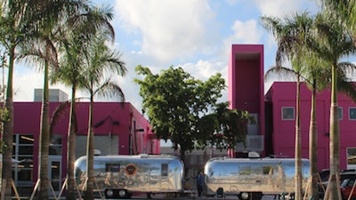 Two of the school’s Airstream Trailers converted to classrooms/breakout session rooms.