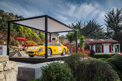 Among the amenities open to the public at Casa Ferrari was the Piazza, a custom-built structure that displayed a rotating schedule of vintage—and priceless—Ferraris certified by Ferrari Classiche each day. These included a 1954 250 Monza (one of four ever built) and a 275 GTB Competizione (pictured), which captured third overall in the 1965 24 Hours of Le Mans.