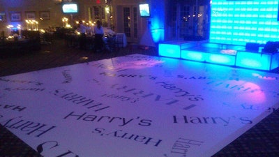Floor graphics for parties, corporate events or Bar Mitzvahs