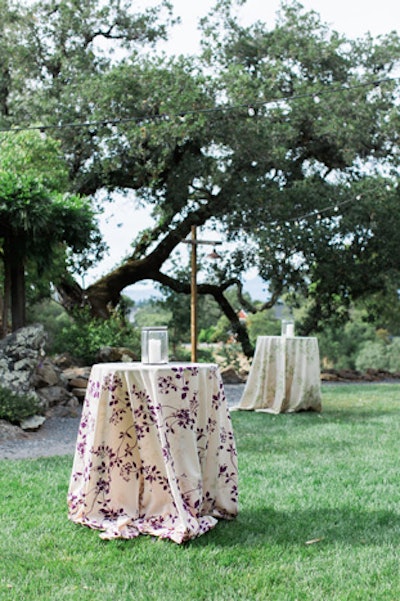 Pear and plum flora linen, price upon request, available nationwide from Creative Coverings