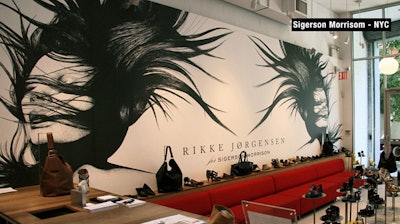 Wall mural for retail store NYC - Sigerson Morrison