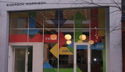 Window graphics for retail store NYC - Sigerson Morrison