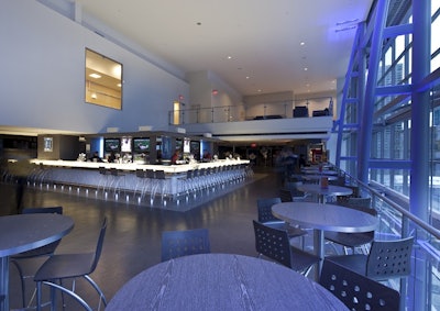 Crown Corner - Contemporary space offering spectacular views of Maple Leaf Square and the city skyline, perfect for a reception up to 350 people