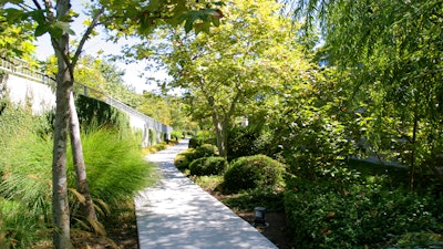 A garden path welcomes your guests to the Skirball. Photo by John Elder.
