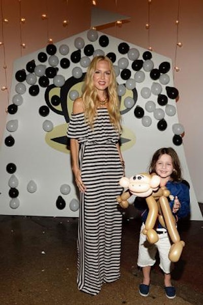 The crowd included fashion-industry celebrities such as stylist Rachel Zoe (pictured) and model Coco Rocha.
