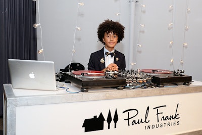 The young DJ Fulano entertained guests at a branded booth.