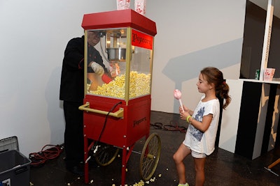 Kids could also order freshly popped popcorn.