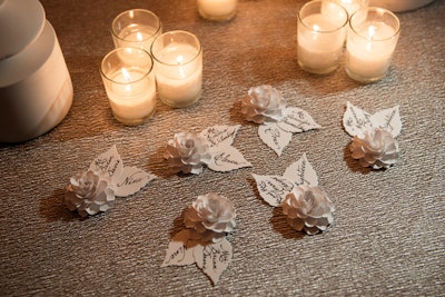 Paper Flower Place Cards