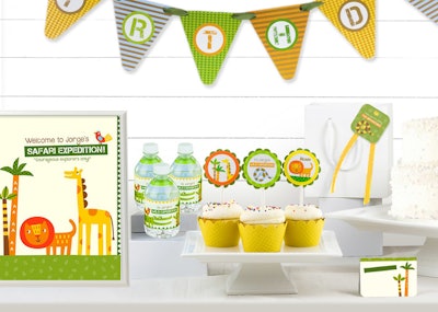 Safari Party Decor Kit