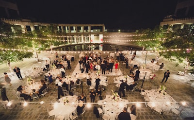 Gather your loved ones and have an intimate celebration in the Taper Courtyard. Photo by Matthew William.