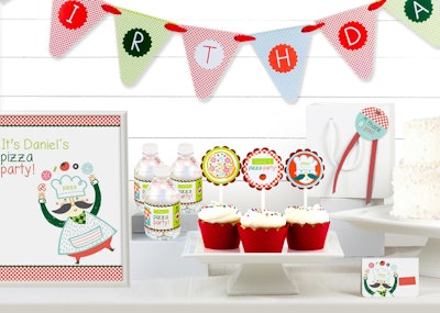 Pizza Party Decor Kit