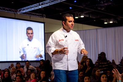 A theater on the show floor hosted presentations from celebrity guests such as Buddy Valastro, star of TLC's Cake Boss.