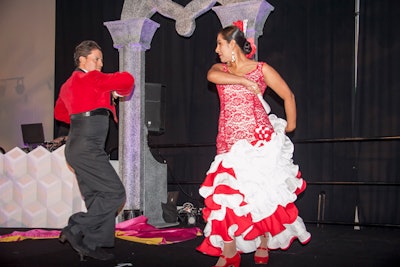 Flamenco dancers entertained guests at the event.