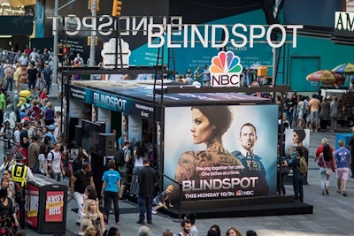 The Blindspot activation, which used the same setup as the Heroes Reborn activation, took place September 19 and 20.